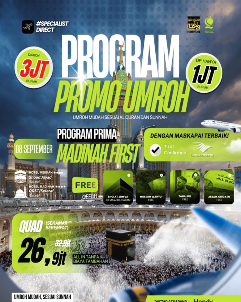 Paket Umroh September 2025 Promo Hemat